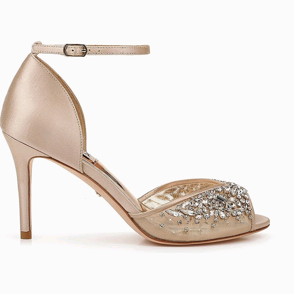 BADGLEY MISCHKA Womens Opera Crystal Embellished S